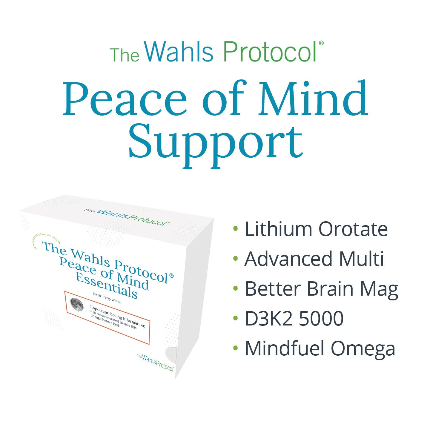 Wahls Protocol® Peace of Mind Essentials Support Kit